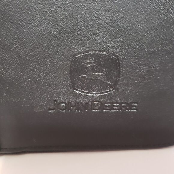 John Deere Black Zip Around Large Carrying Case / Wallet 9"×5"×1" - Picture 2 of 10
